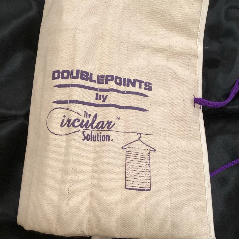 Doublepoints Knitting needles storage Bag in Cream VTG includes all shown - Picture 2 of 8